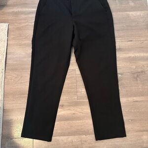 Elegant Black Men's Athletic Fit Dress Pants